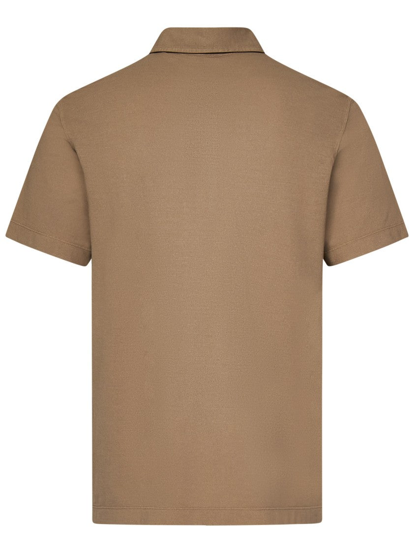 Drumohr Light Hazelnut Cotton Polo Shirt