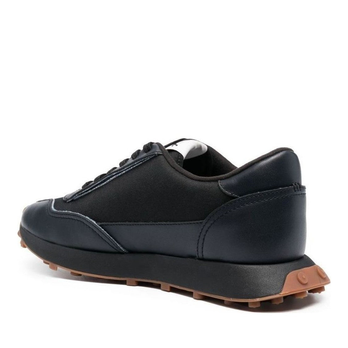 Diesel S-Racer Lc Black Minimalist Leather Low-Top Sneakers