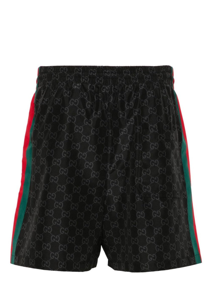 Gucci Allover Gg Print Nylon Swim Shorts