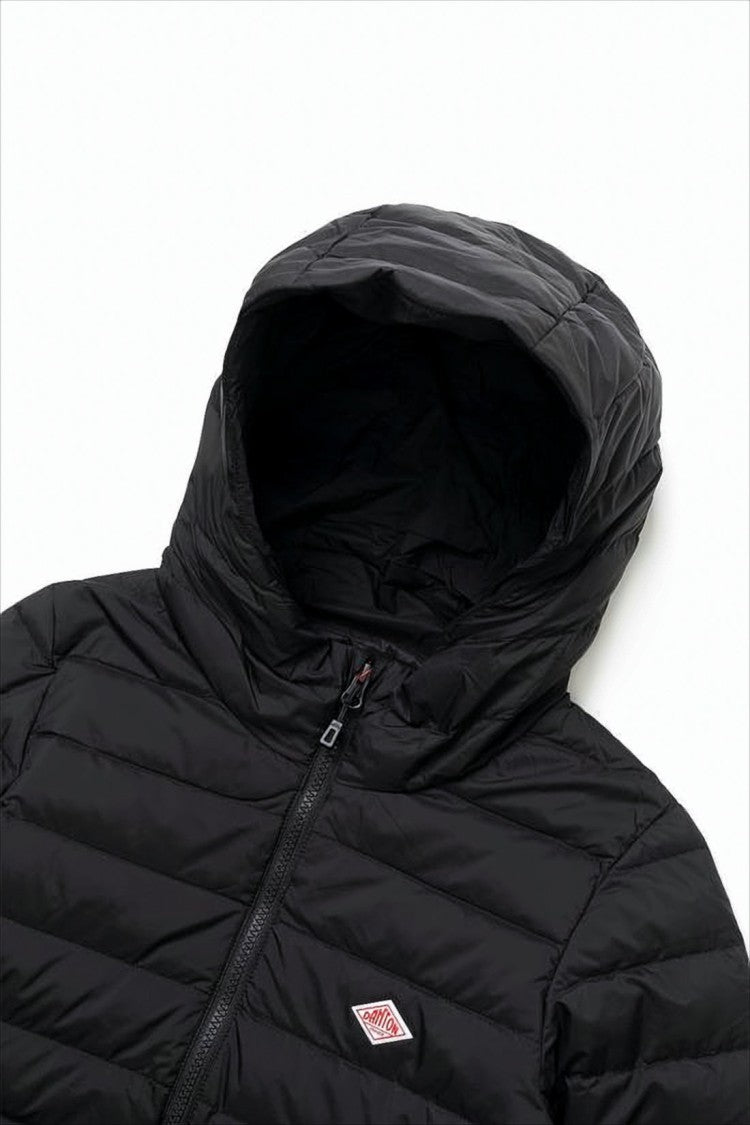 Danton Horizontal Quilted Short Padded Jacket With Hood