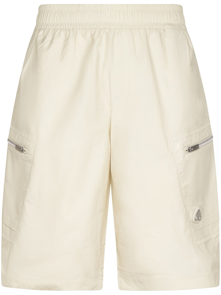 Moose Knuckles Relaxed Fit Cargo Shorts With Zippered Pockets