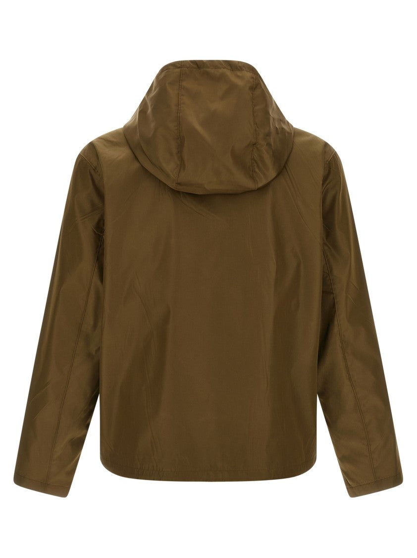 Prada Re-Nylon Anorak With Hood And Drawstring Hem