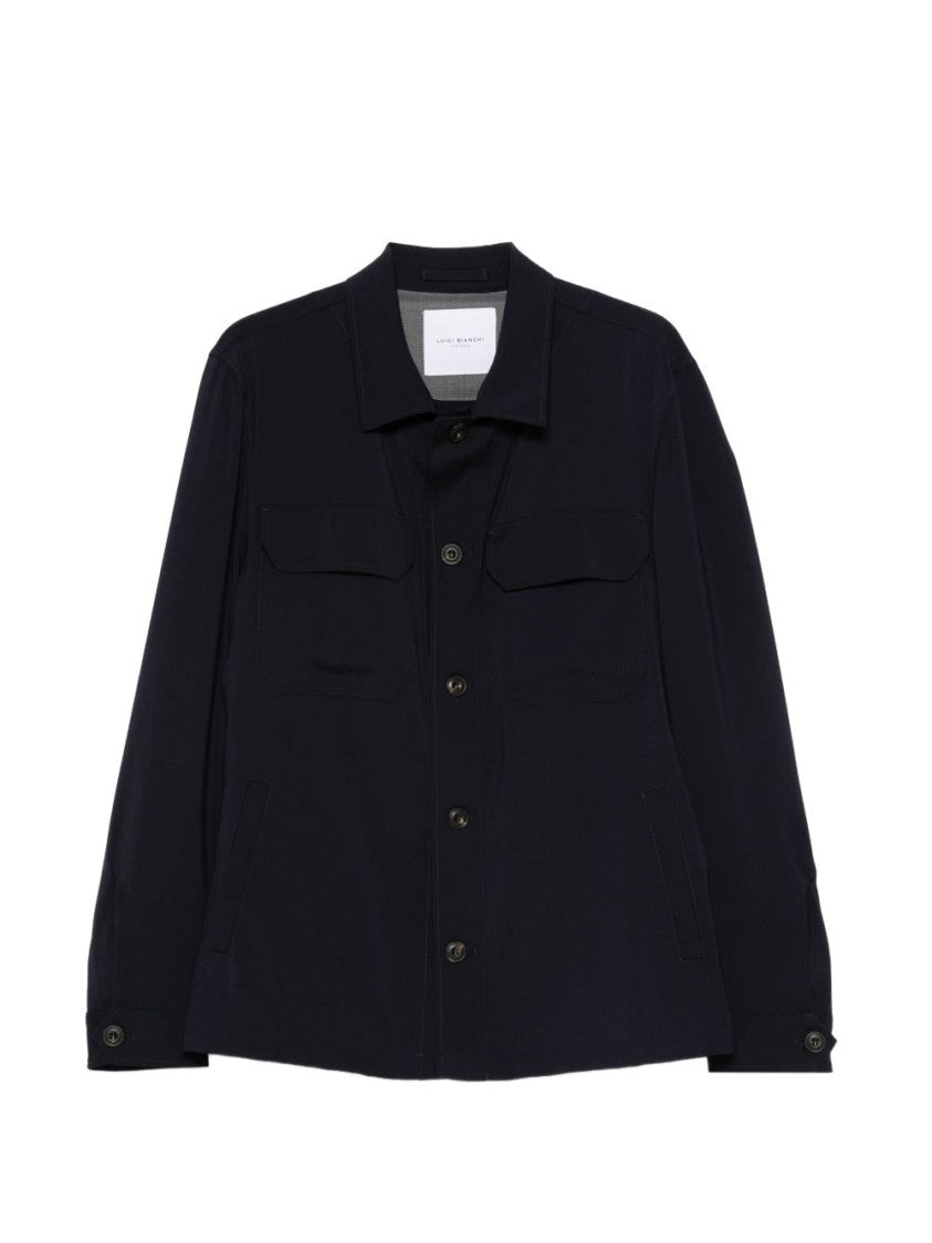Luigi Bianchi Brando Minimalist Tailored Flap Jacket