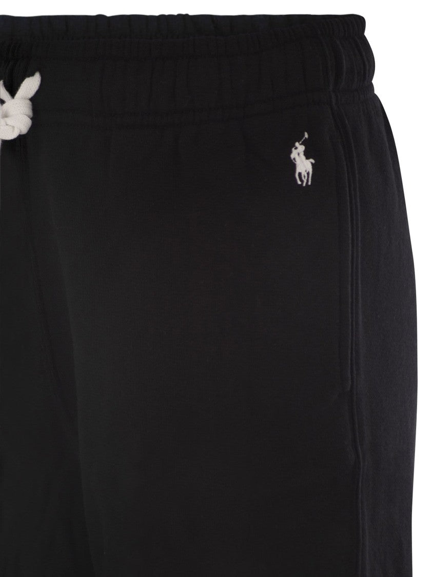 Polo Ralph Lauren High-Waist Tapered Sports Trousers With Embroidered Pony