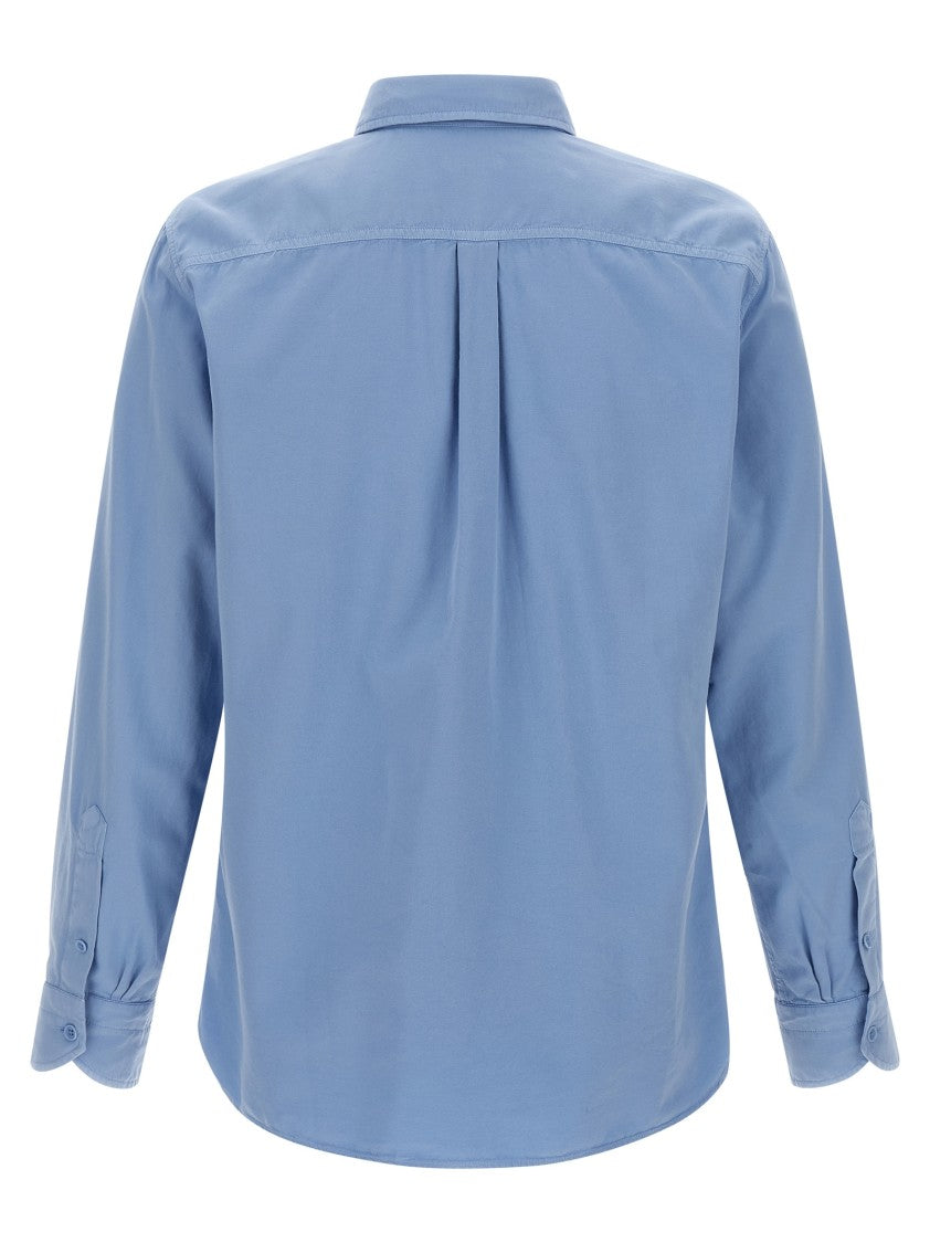 Tom Ford Cotton-Silk Faille Shirt With Pointed Collar And Flap Pockets