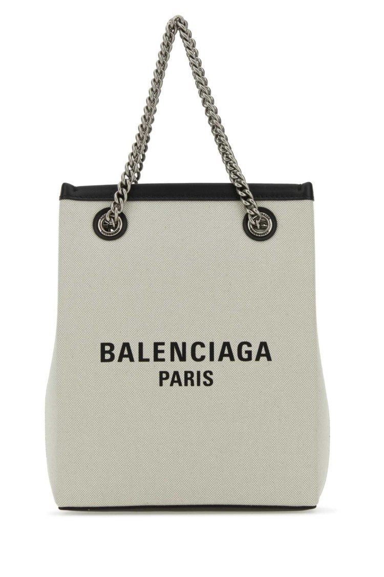 Balenciaga Sand Canvas Duty Free Handbag