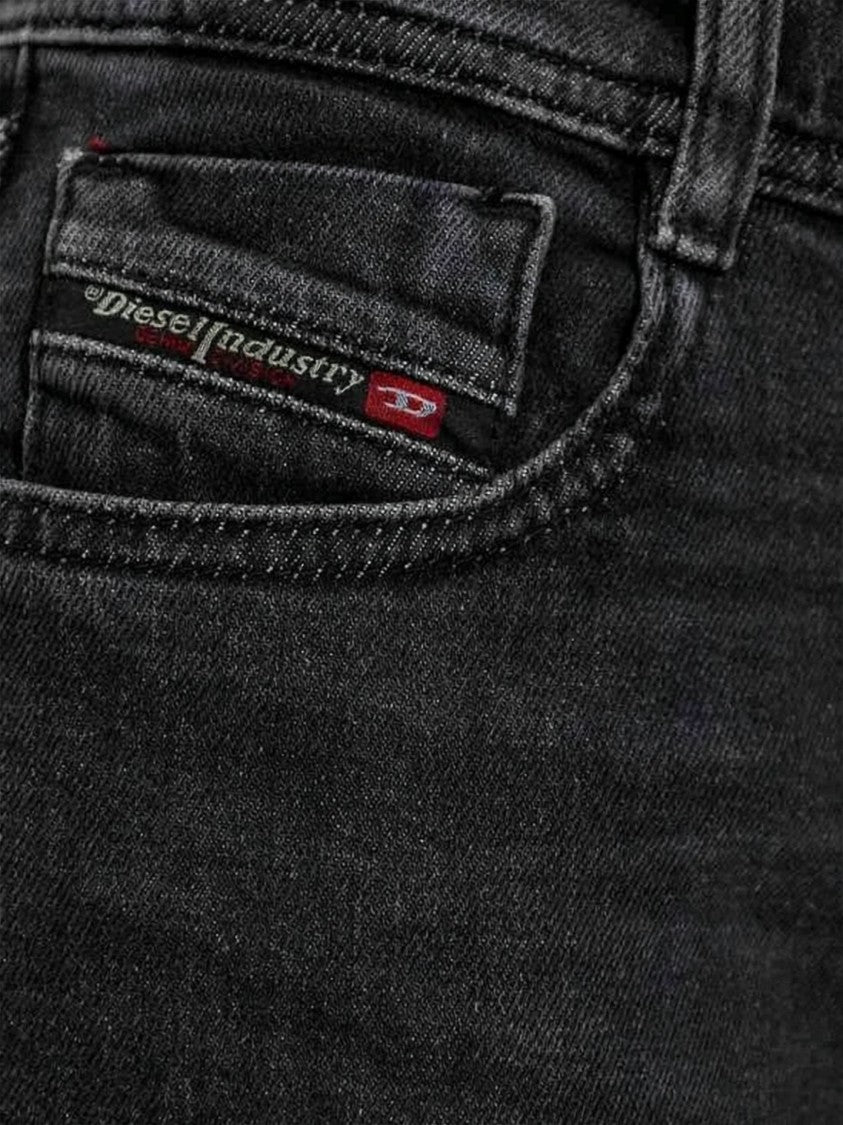 Diesel Bootcut Black Jeans With Mid-Rise Waist