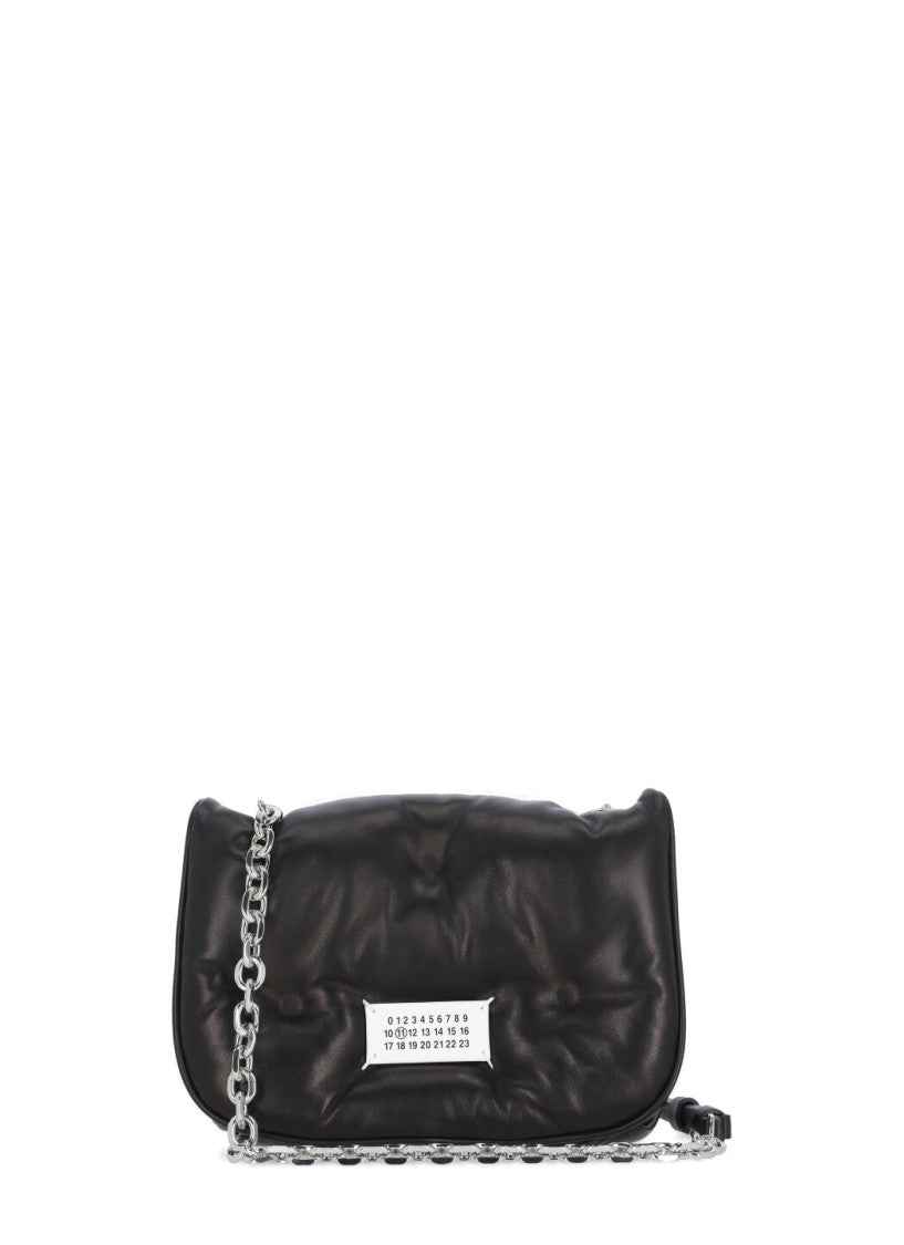 Maison Margiela Quilted Leather Shoulder Bag With Chain Strap