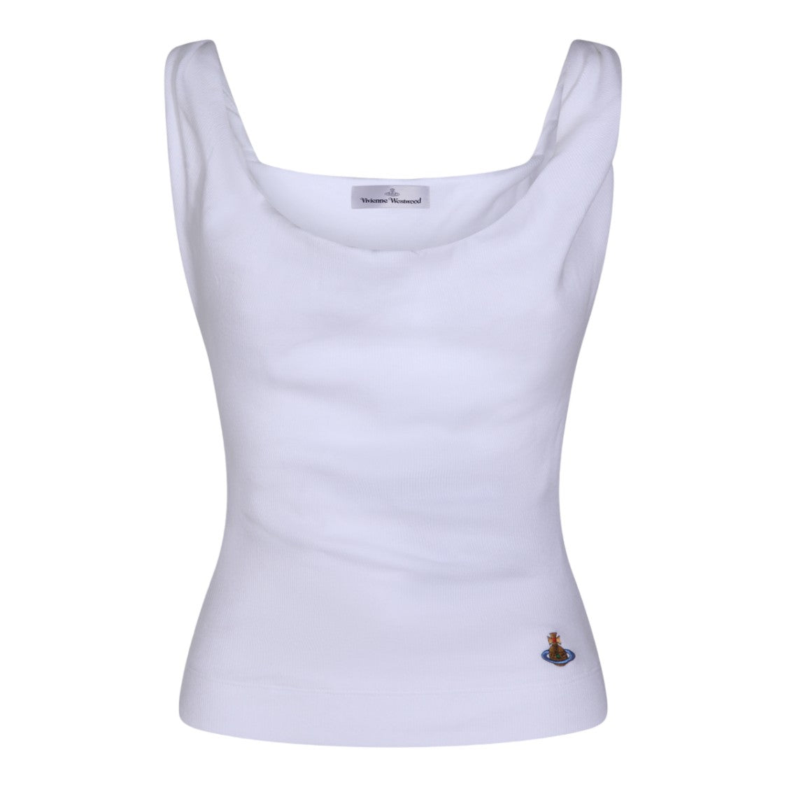 Vivienne Westwood Fitted White Sleeveless Top