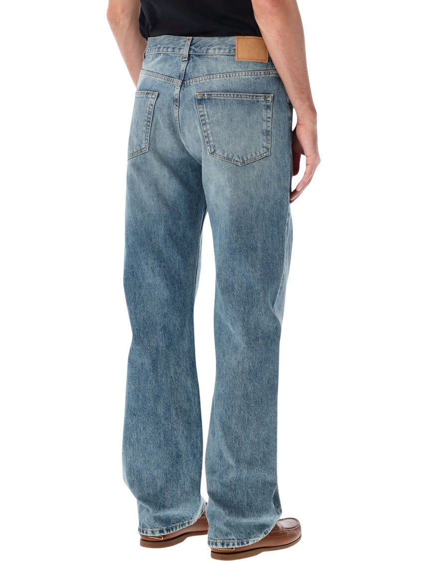 Jeanerica Vega Non-Stretch Cotton Organic Medium Waist Straight-Leg Jeans