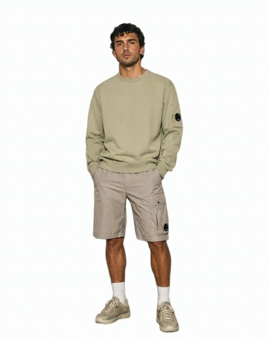 C.P. Company Minimalist Cotton-Blend Shorts With Functional Lens Detail