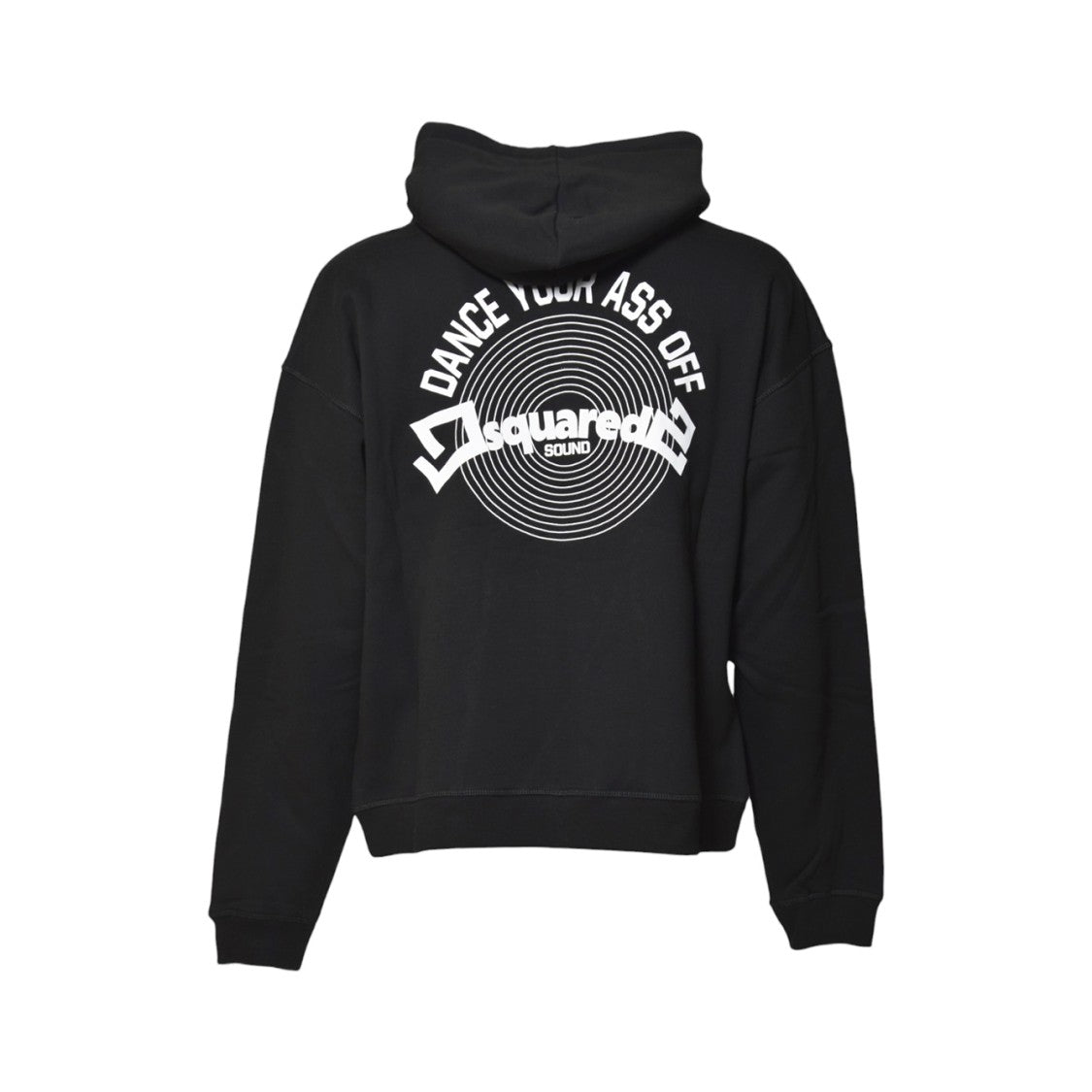 Dsquared2 Zip-Up Hoodie With Bold Graphic And Drawstring Hood