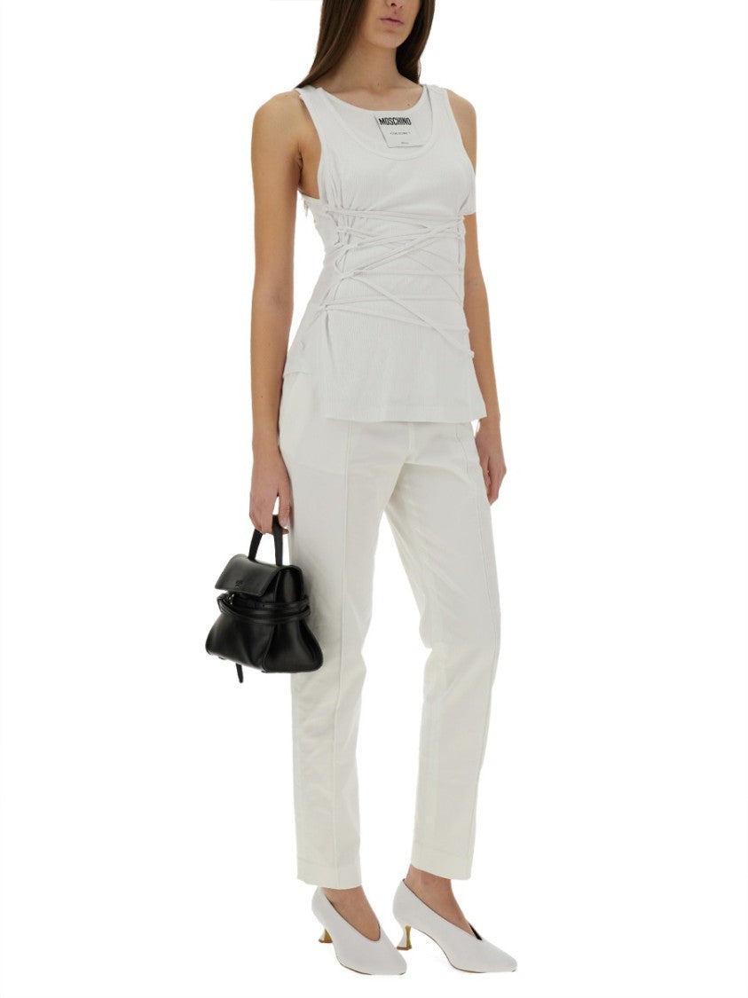 Moschino Slim Fit Ribbed Tank Top