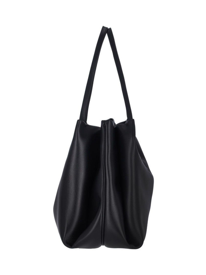 Ferragamo "Gancini" Medium Tote Bag Black