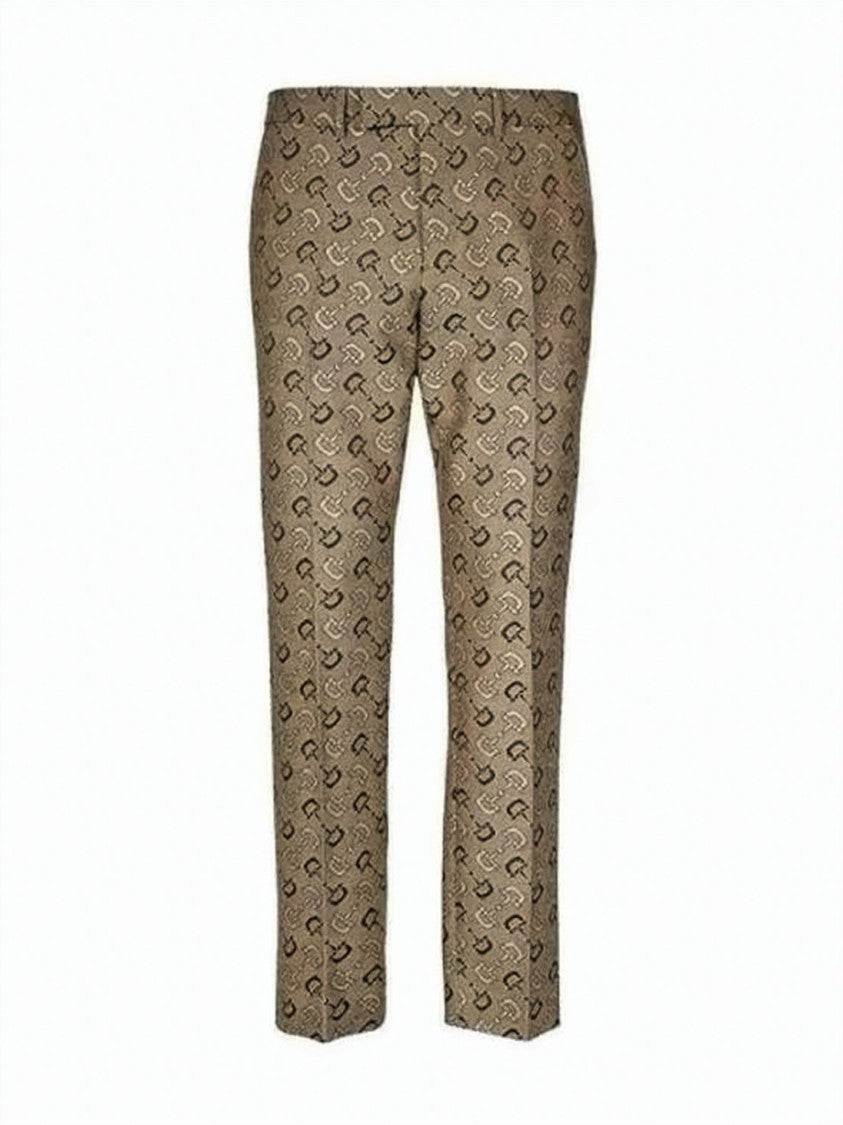 Gucci Slim Fit Monogram Tailored Pants