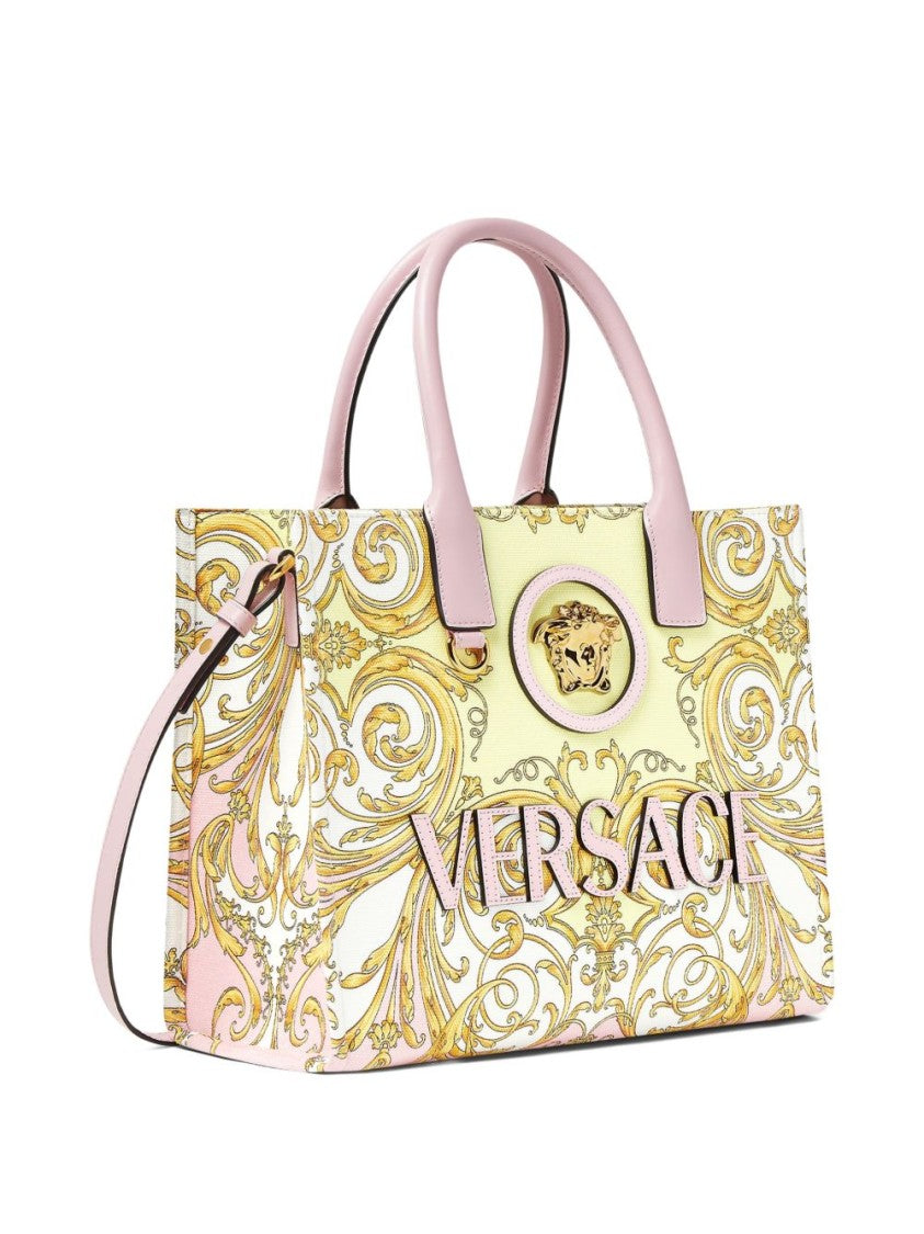 Versace Baroque-Inspired Tote Bag With Medusa Emblem
