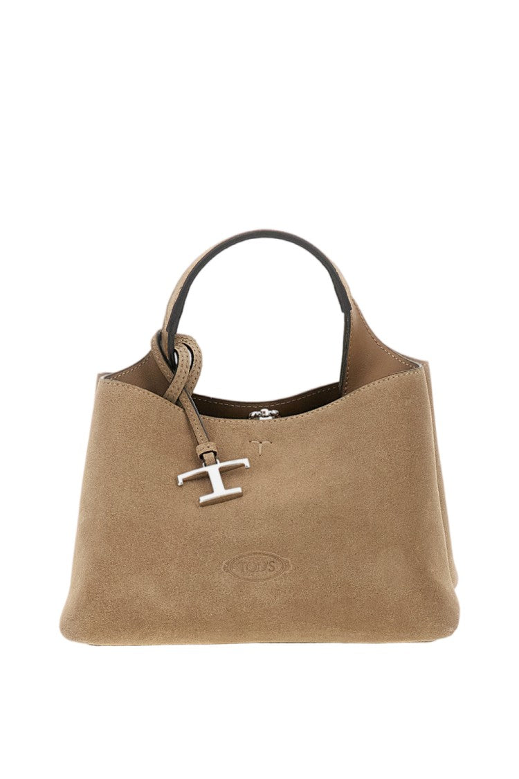 Tod's Beige Suede Micro Handbag