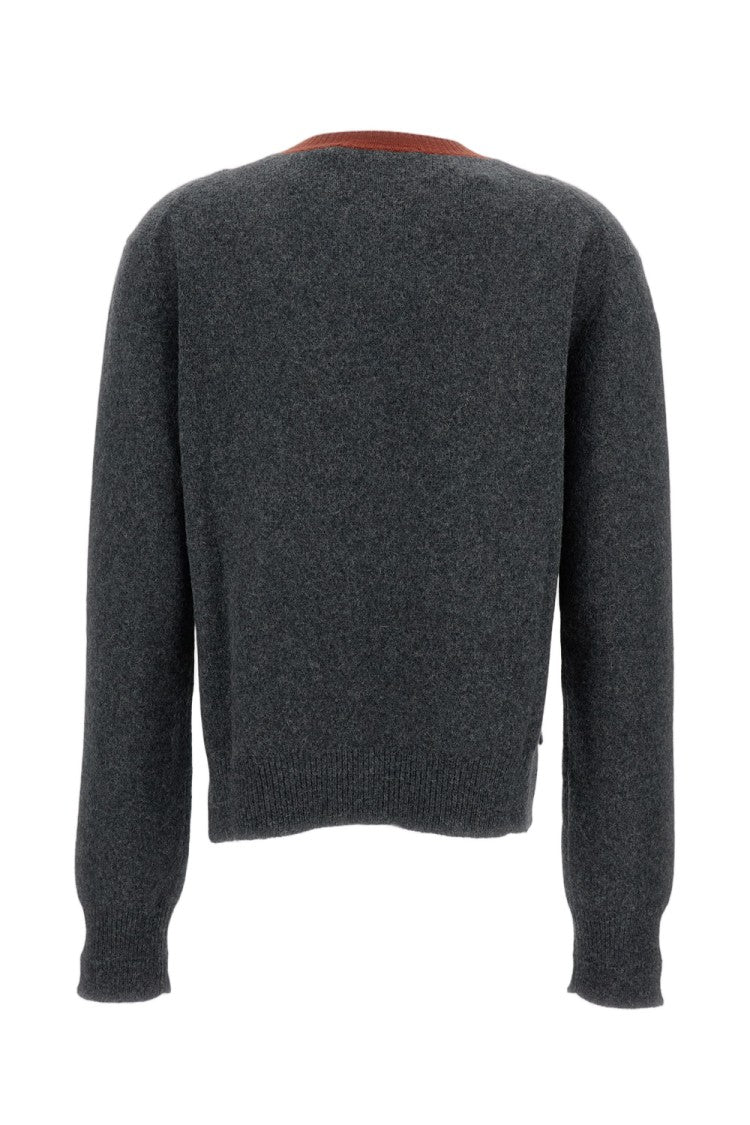 Plan C Block Colour Intarsia Knit Sweater