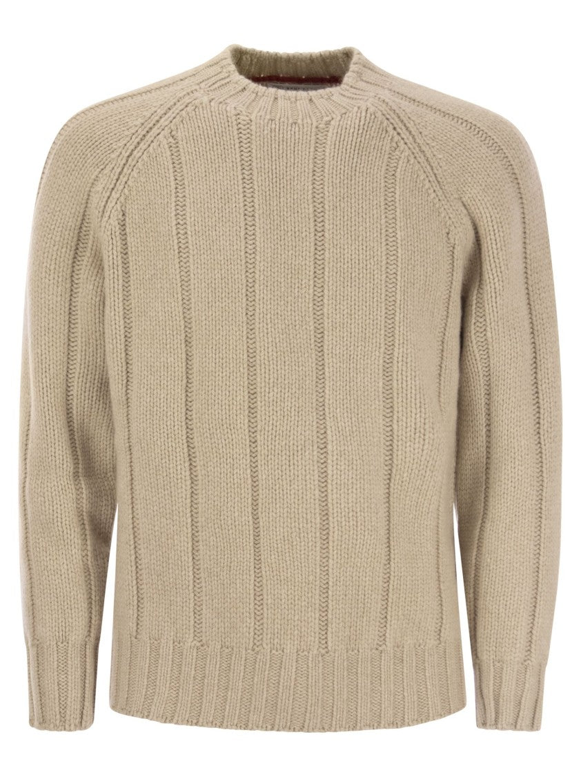 Brunello Cucinelli Flat-Ribbed Cashmere Sweater