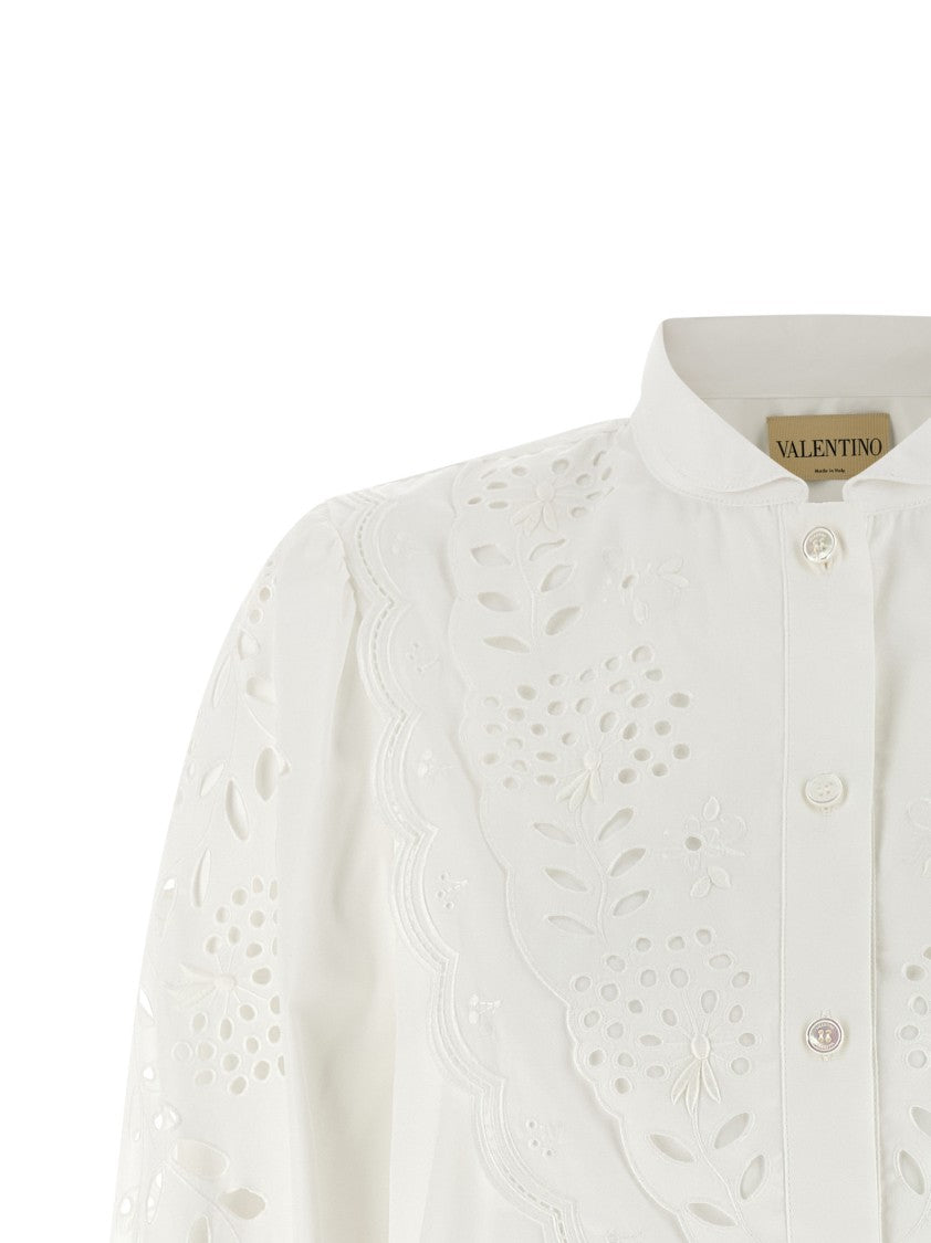 Valentino Garavani Shirt Embroidered Sangallo