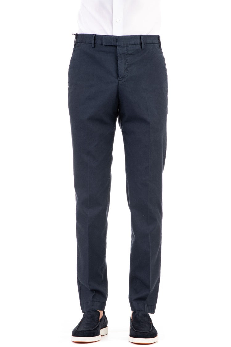 Pt Torino Cotton Twill Master Fit Trousers