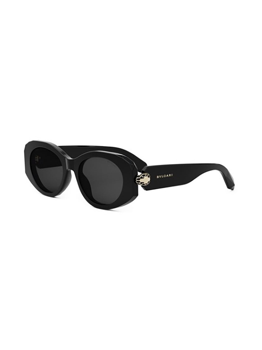 Bulgari Black Bv40007i Elongated Oval Sunglasses
