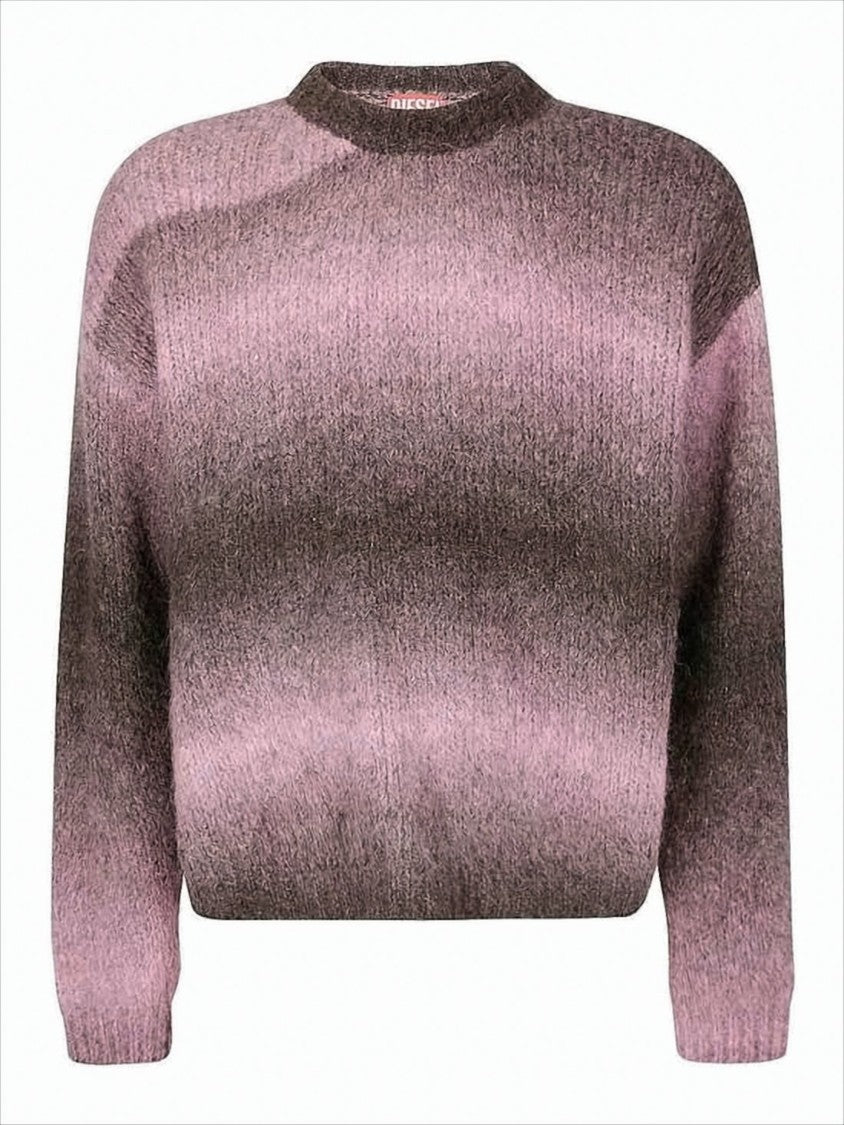 Diesel Gradient Pattern Knitted Sweater