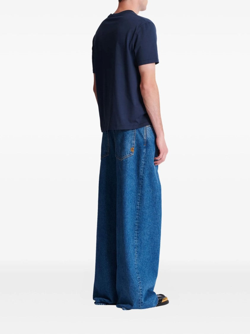 Balmain Relaxed Fit Cotton Logo T-Shirt