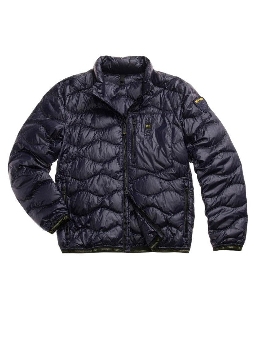 Blauer Feather-Padded Blue Down Jacket