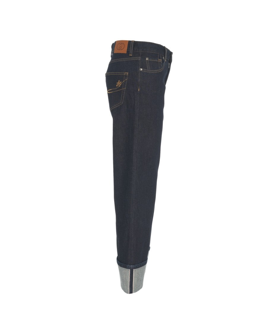 Liu Jo Straight Leg Jeans With Rolled Hem