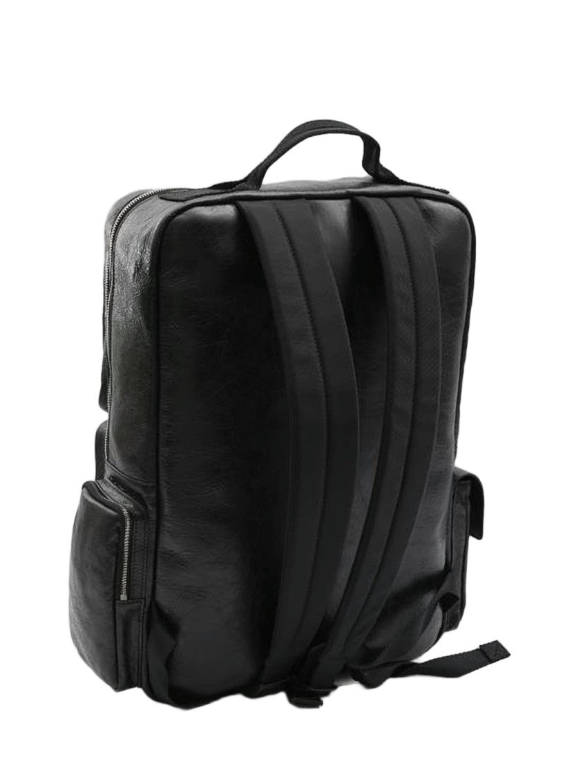 Balenciaga Smooth Lambskin Leather Backpack With Minimalist Design