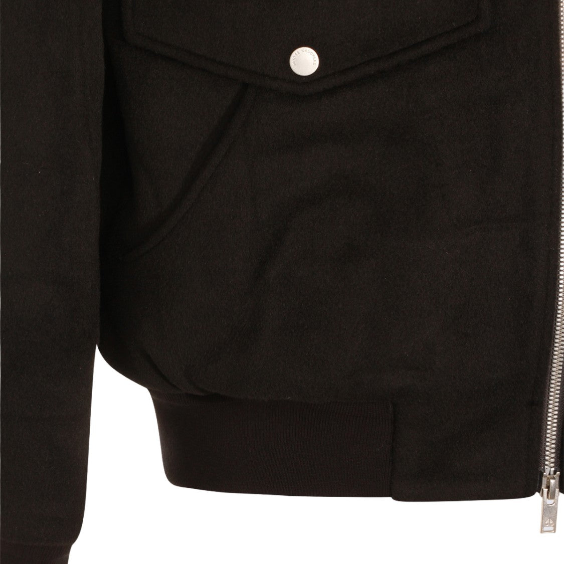 Moose Knuckles Front-Zippered Black Jacket With Drawstring Hood