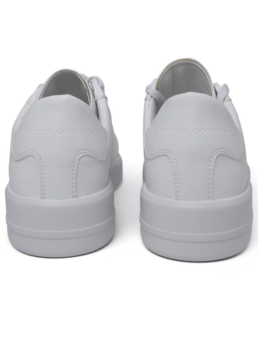 Golden Goose Purestar Sneakers In White Vegan Leather