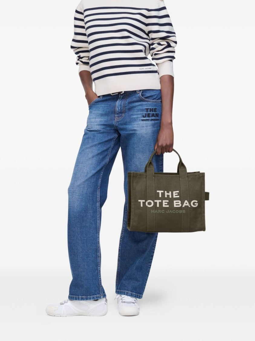 Marc Jacobs Rectangular Tote Bag In Durable Cotton