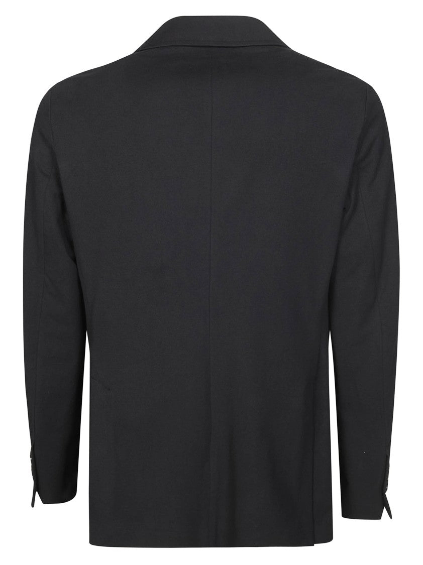 Circolo Black Two Button Matte Technical Jacket