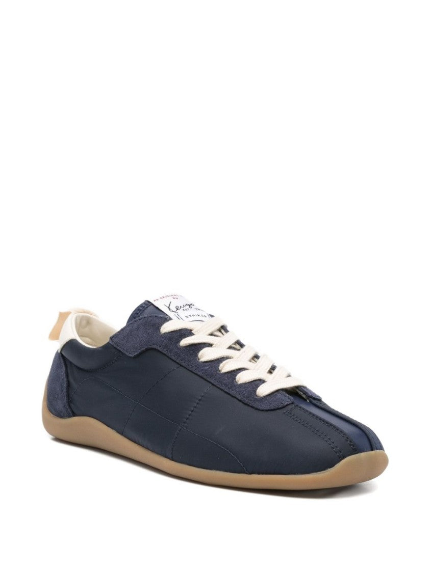 Kenzo Blue Panelled Round Toe Rubber Sneakers