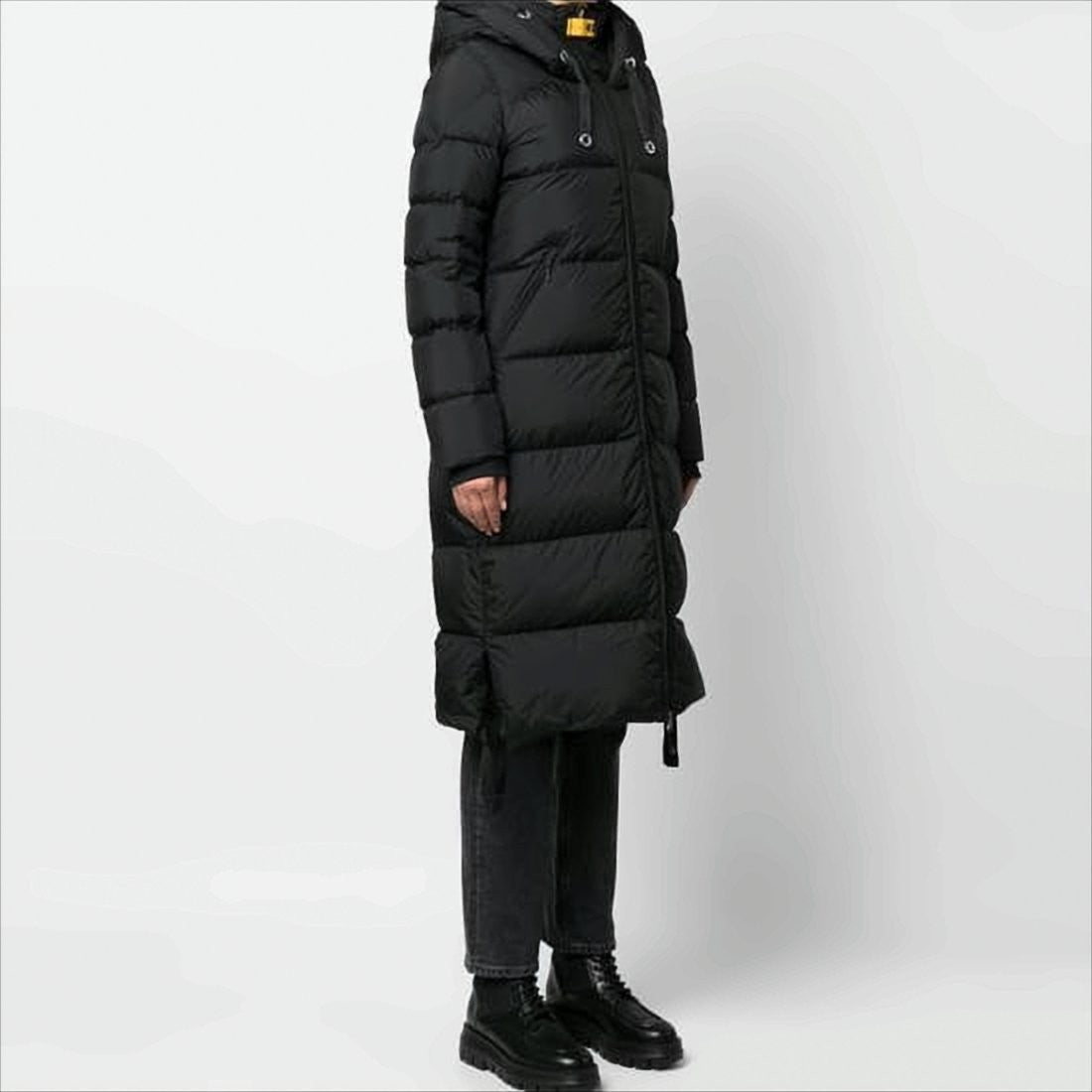 Parajumpers Long Quilted Padded Coat With High Collar And Hood