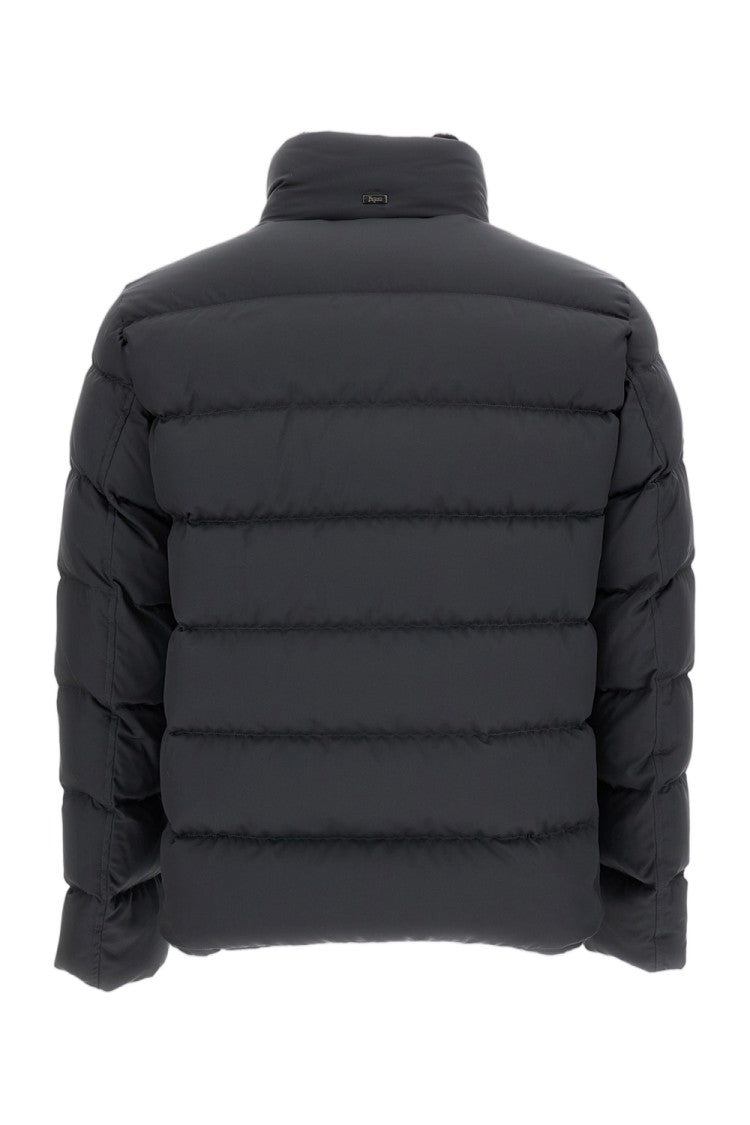 Herno Padded Bomber Jacket With Faux Fur Lining