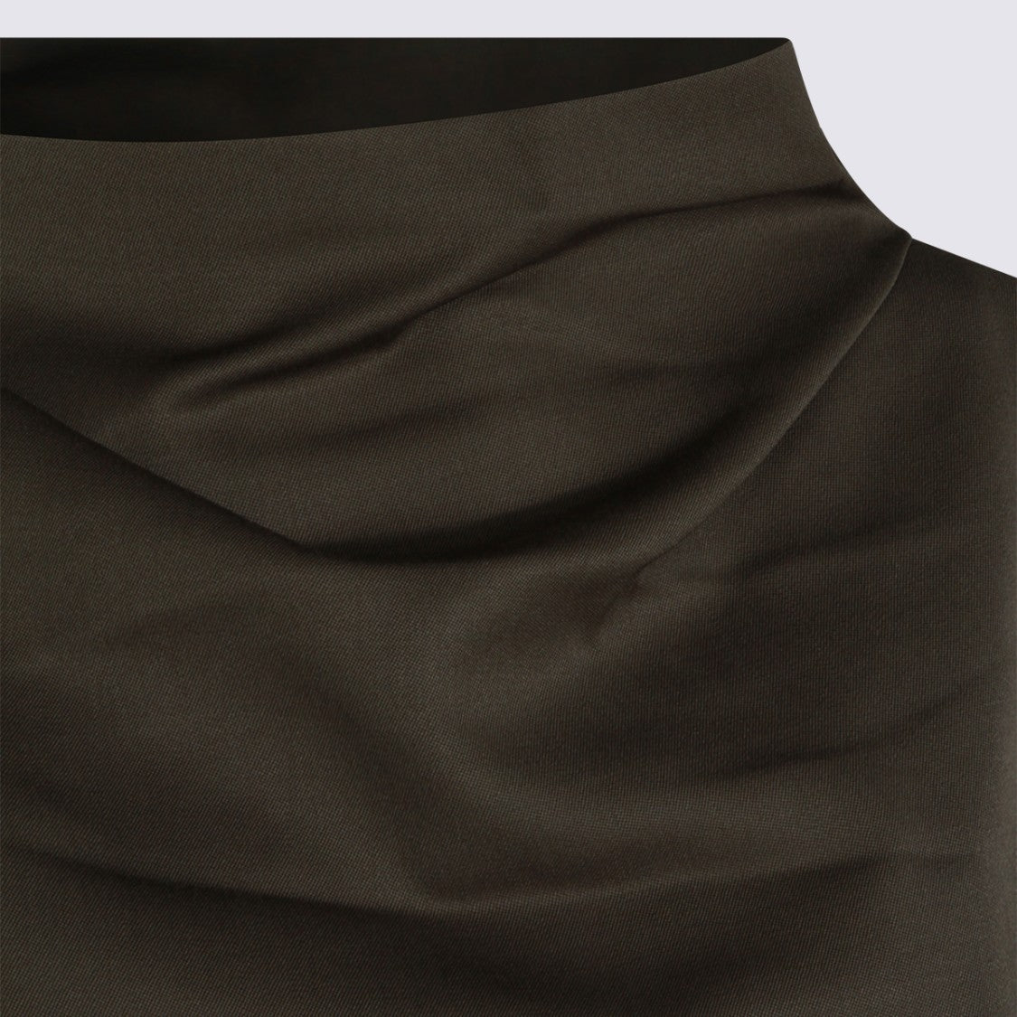 Khaite Sleek Sleeveless Dress With Draped Neckline