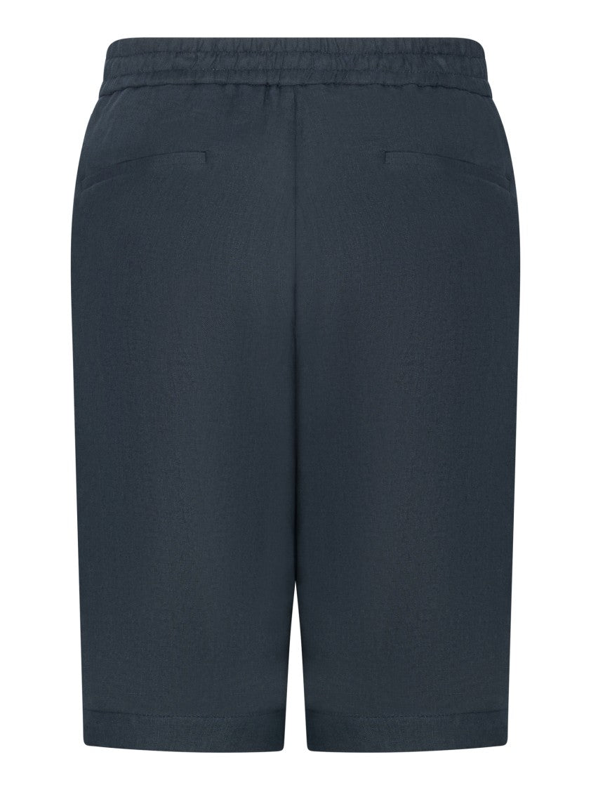 Franzese Collection Bermuda Shorts In Lightweight Irish Linen