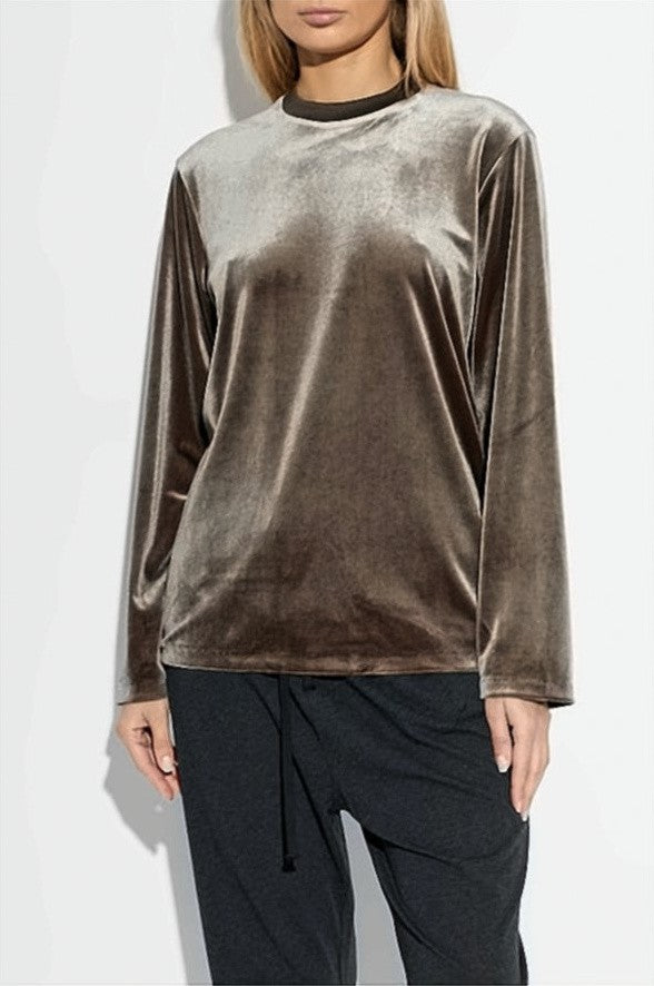 Fear Of God Long-Sleeve Velvet Texture Top With Subtle Sheen