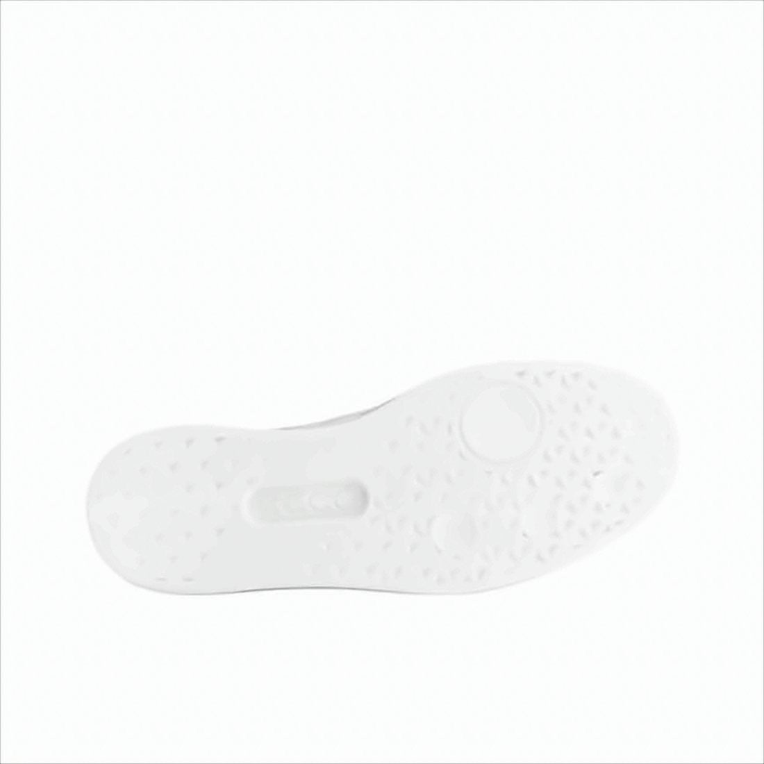 Ecco Smooth White Leather Low-Top Sneakers