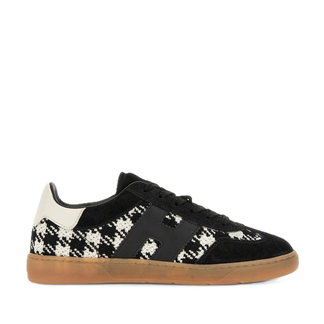 Hogan Houndstooth Suede Low-Top Sneakers