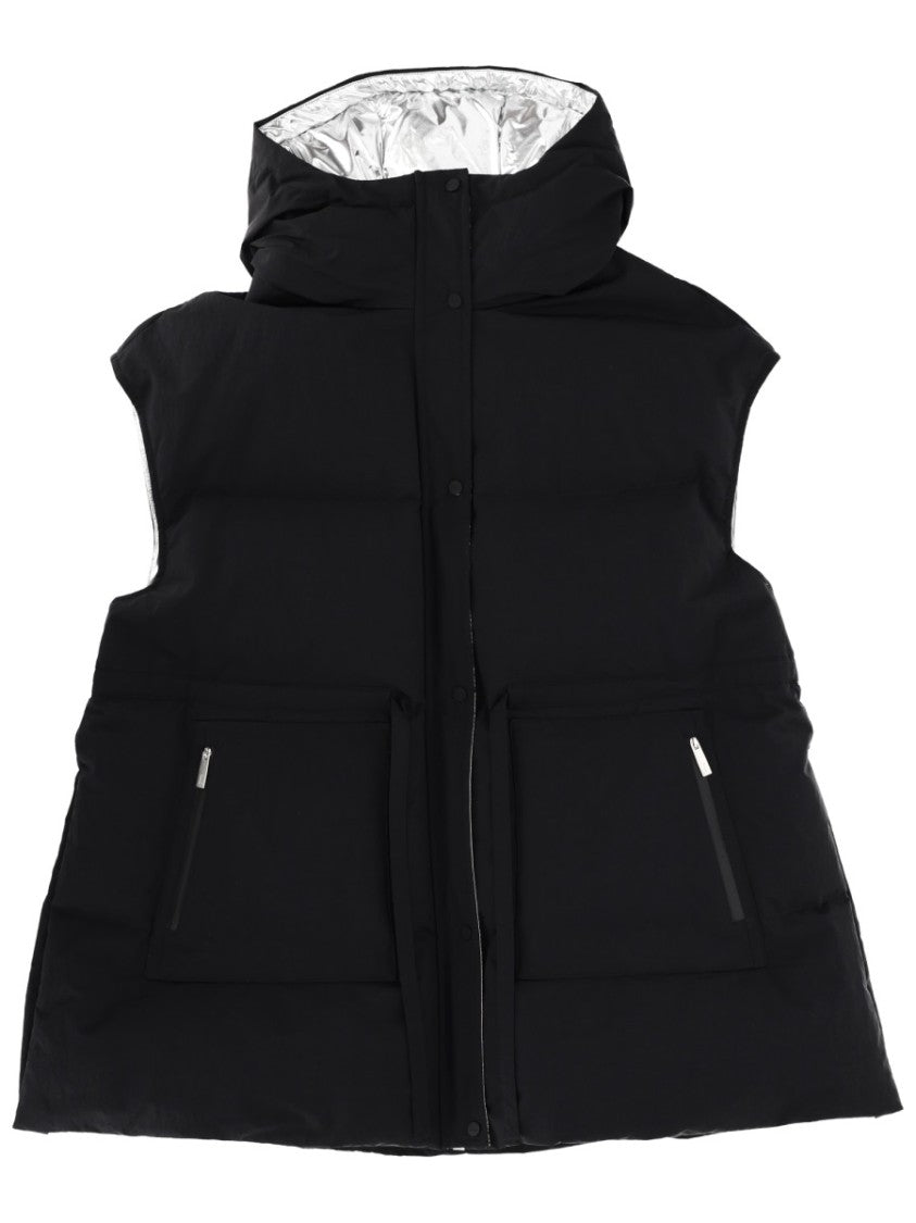 Laminar Crinkle Metallic Padded Vest