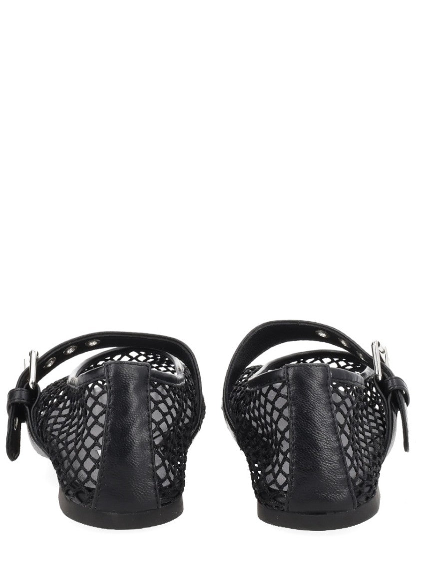 Senso Carina Black Mesh Diamond Flats