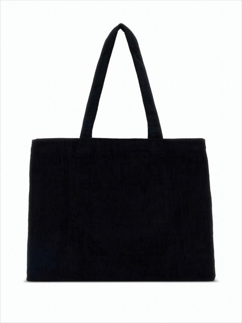 A.P.C. Rectangular Black Shoulder Bag With Design