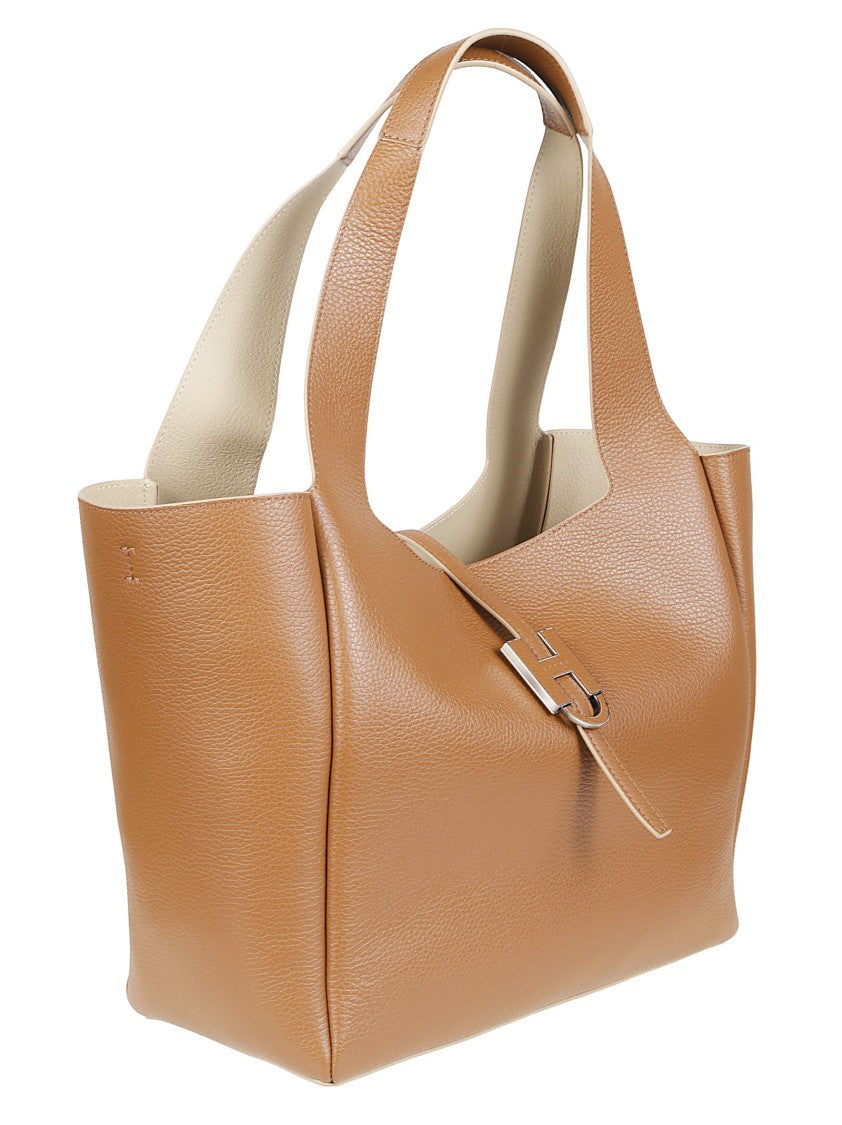 Hogan H01x H Shopping Calf Leather Tote Bag