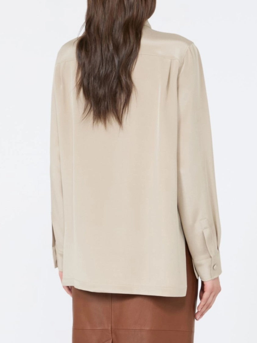 Max Mara Long-Sleeved Blouse With Classic Collar