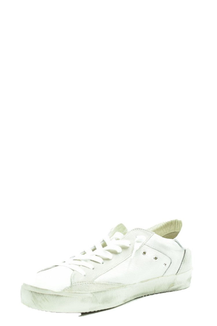 Philippe Model Multicolor Leather Low-Top Sneakers Suede Accents