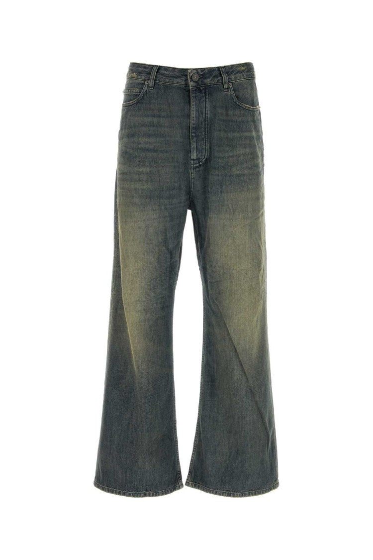 Balenciaga Denim Wide-Leg Jeans